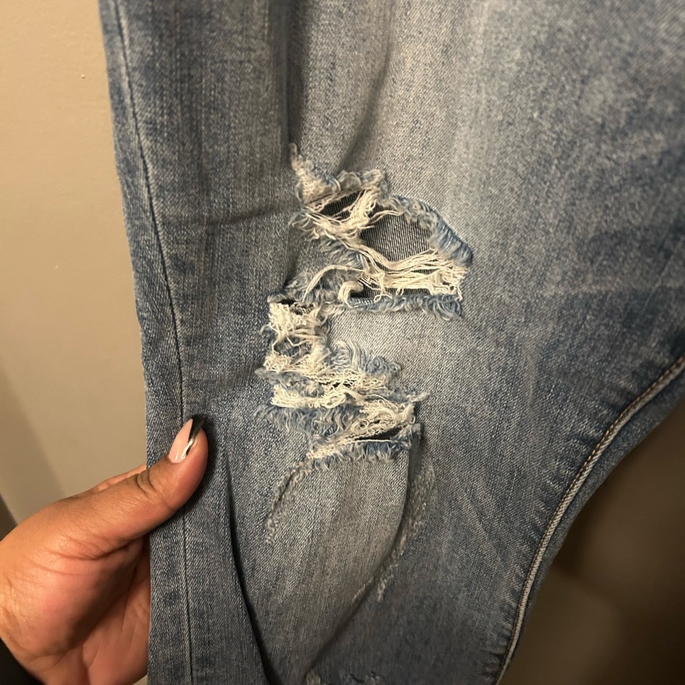 Judy Blue jeans - medium blue distressed “Boyfriend Fit” - Picture 9 of 12